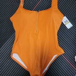 Michael Kors Orange One-Piece Swimsuit